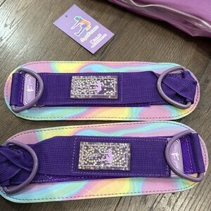 Suzie kb purple print ankle straps